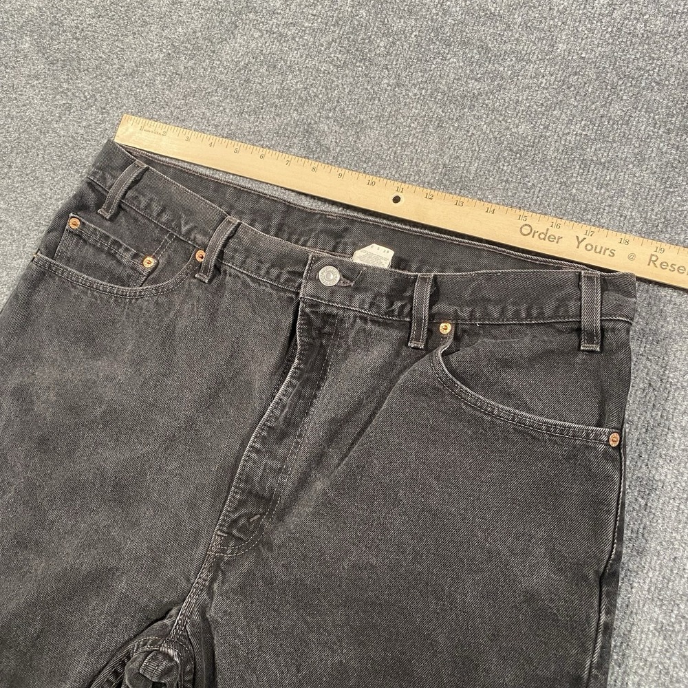 Vintage 90s Levis 505 Bermuda Cut Off Jean Shorts Mens Size 40 Faded Jorts - Picture 5 of 10